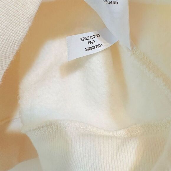 J. Crew Women's 2XS White Sweatshirt with Buttons - Picture 5 of 10